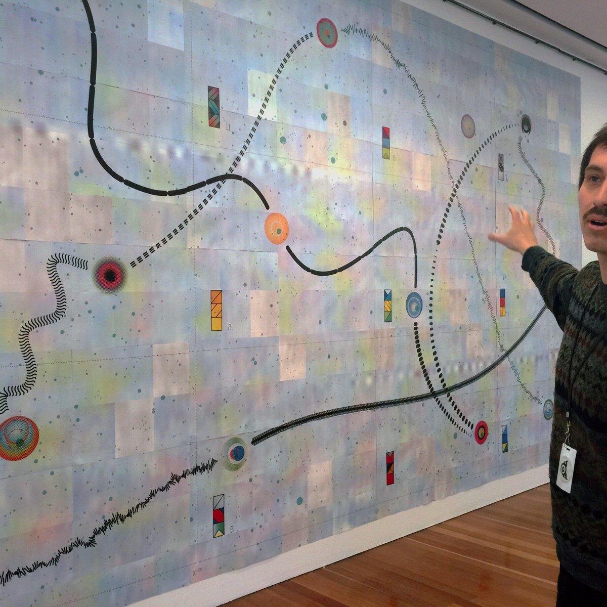 deyoungmuseum's tweet image. Some artworks require a more abstract kind of tool. Artist in Residence @jonbernson on #story bit.ly/1b0DfGd