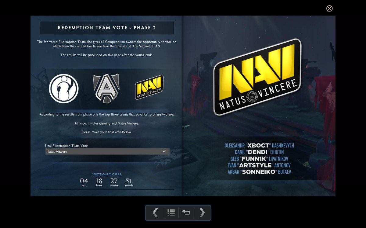 GoatNapp3r's tweet photo. @natusvincere @DendiBoss @Funn1kDota @NaViXBOCT @ArtStylee @true_vanskor #VoteForNavi #TS3RedemtionVote http://t.co/bgLNR9uCgl