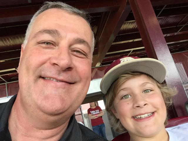 RepAlbritton's tweet photo. Noles vs. Gators, Mike Martin Field, Albrittons in the house! http://t.co/qq9PPiJ0S6