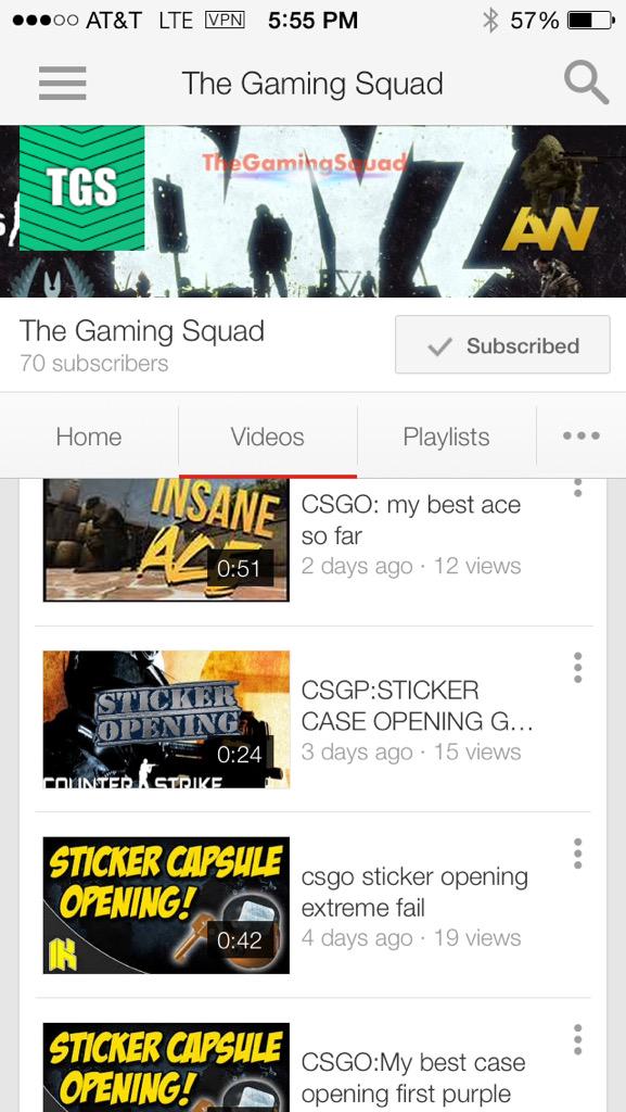 Hey guys!Go checkout our new vids, they are funny and sick! We are almost at 75 subs too! So please help us get there