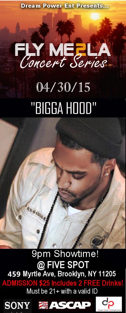 ItsBiggaHooD's tweet photo. Show #April30th #april30th #BiggaHooD #DreamPowerEnt #HNG #3Deep #BNB #HipHop #NyC #ItsLitt #RT #ShowLove #Support http://t.co/Tzb45QN915