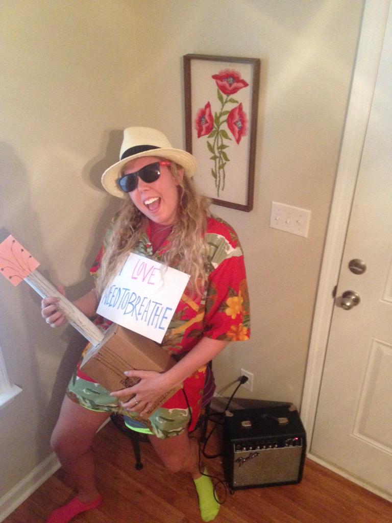 itszarahtrick's tweet photo. @mbeth32 says, "Like @BlakeSwicord and @ZACHwhitt10, @NEEDTOBREATHE is also the reason I play."#UACMeetNEEDTOBREATHE http://t.co/KTAyKR1rTR
