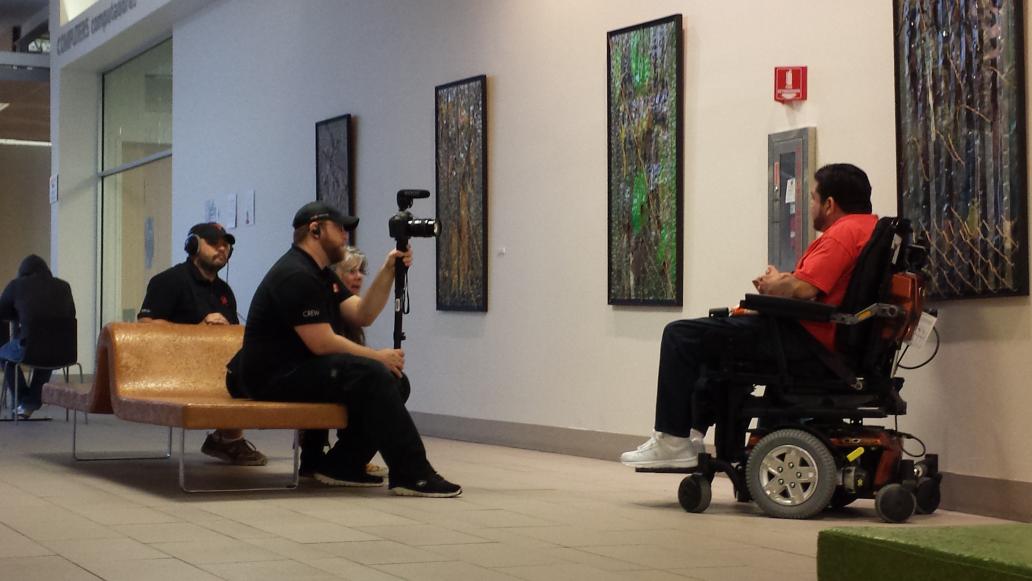 channel_Austin's tweet photo. We filmed a town hall meeting today w/ @TexasSILC. Mario Martinez, a VAIL staff member was one of many interviews. http://t.co/xbJcx7g3rv