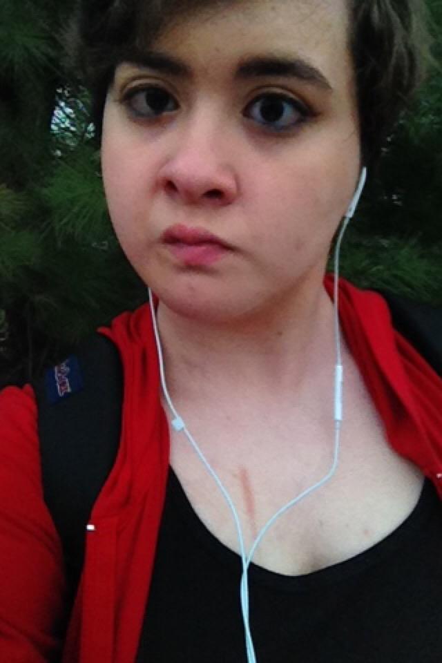 aerosprayMG's tweet photo. reposts the look from today with the proper tags: #WalkInRed #WalkInRed2015 #ActuallyAutistic #agenderangels http://t.co/doD1H7GI6D