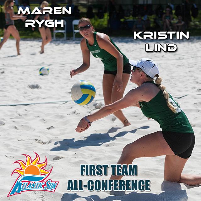 StetsonBeach's tweet photo. #HatsOff once again to all our #ASunSVB award winners, including Pair of the Year and Coach of the Year! http://t.co/e7bAv8FWwx