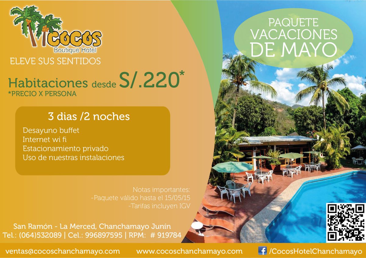 CocosHotel's tweet photo. Por esto #MeGustaCocos Visita la Selva Central, visita #Chanchamayo http://t.co/fR83Wemb2o