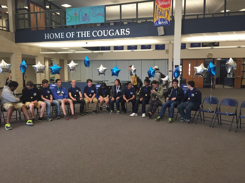 ProsiseMark's tweet photo. Police escort brings home the 1st Place in State VHHS WYSE Team! 5th State Title in 7 years! http://t.co/zEIv5fGexd