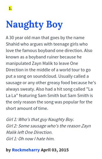 naughty boy quotes