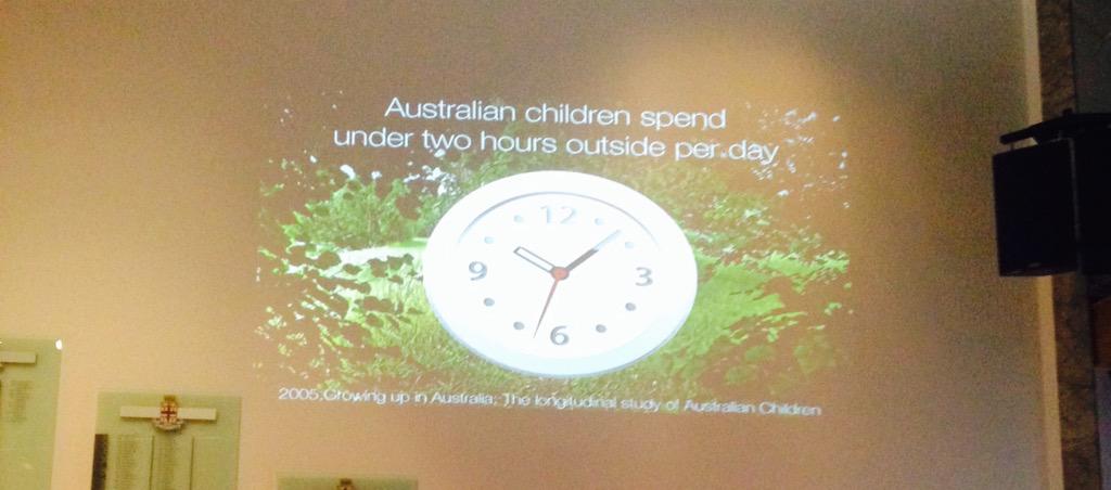 HeapsGoodPhysEd's tweet photo. #grifflongley Concerning statistics. Our kids spend less time outside than prisoners in our jails. #woh #achper2015 http://t.co/HkKp0lZdD0