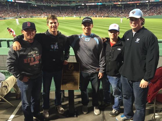TuftsBaseball's tweet image. Some of the boys take in a @RedSox game on the off day #flowfordays #mopcrew