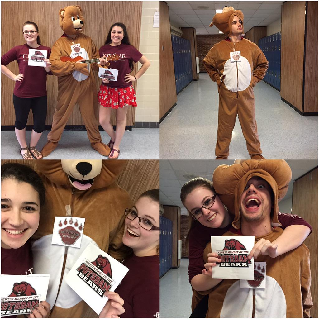 Victoriarosie16's tweet photo. Me, Sam, and Chris are officially Potsdam Bears and Crane students π» #pdam2019 #makeitcrane #potsdamproud http://t.co/HhJP2pVBkT