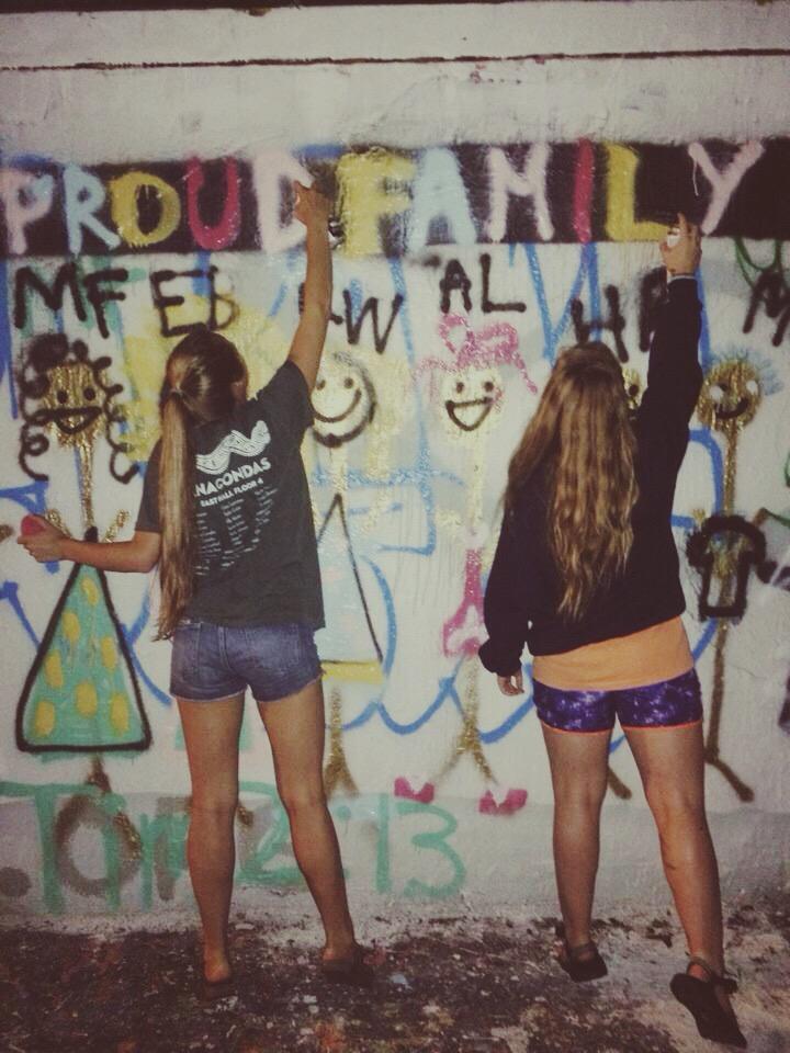 erinboncore's tweet photo. Fulfilling those Gator traditions one graffiti wall at a time #proudfamily #bstud http://t.co/WK6SkXdJum