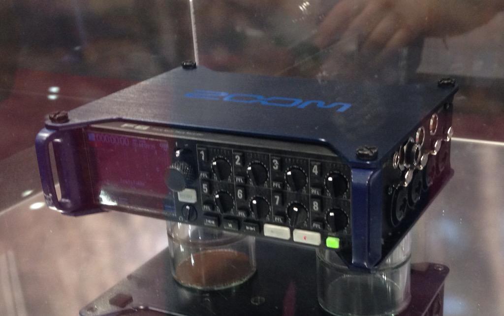 New 8 channel input recorder / mixer prototype by zoom. Dual sd card. Interesting stuff.