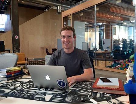 #Zuck-1 answering questions today from the <a href="/davidchoe/">David choe</a> hand painted time machine portal #IglooHong