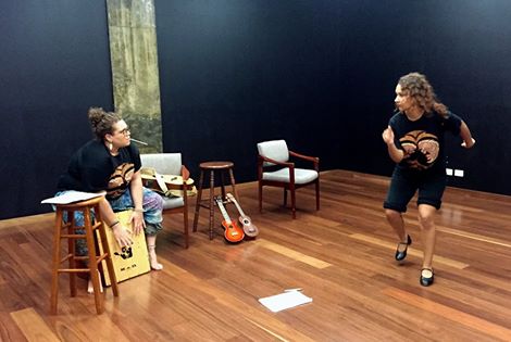 artslinkqld's tweet photo. The team from 'Have You Ever Heard a Wombat Sing?' are getting stuck into rehearsals at #ArtslinkQLD http://t.co/kB83po4zsI