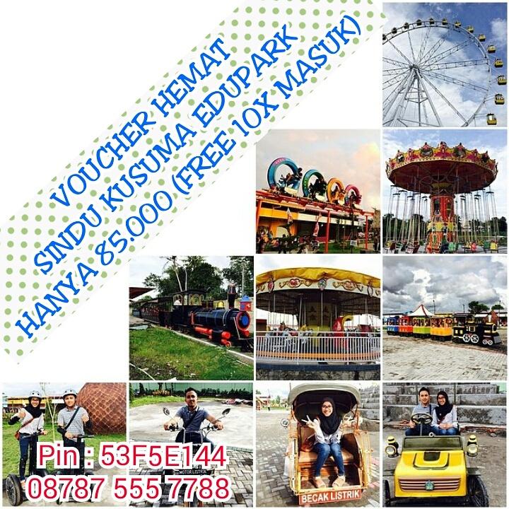 sindu_edupark's tweet photo. @makanjogja Voucher #SKE 85K free msuk 10X+Diskon 50% wahana #sindukusumaedupark #jogja Pin:53F5E144 / 08787555778 http://t.co/G05qGYtFxW