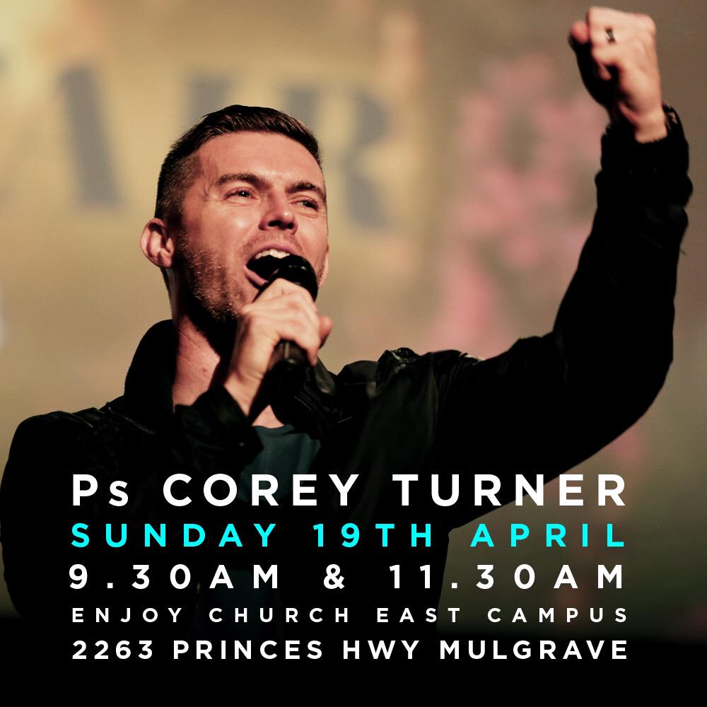 Don't wanna miss this Sunday at Enjoy East! Ps <a href="/CoreyTurner_/">Corey Turner</a> will be with us for both services! Come expectant!