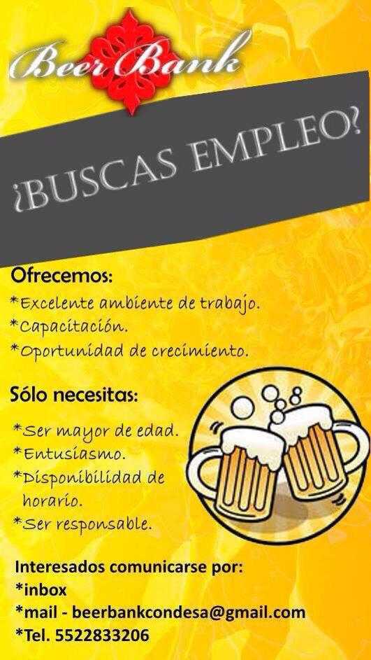 BeerBankCondesa's tweet photo. Quieres formar parte del mejor bar de cervezas???? http://t.co/sKarwkNlTK