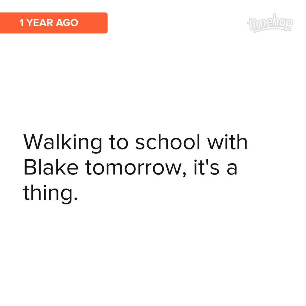 AEimiller's tweet photo. #BlakeWalksToClass http://t.co/ogVTx9526T