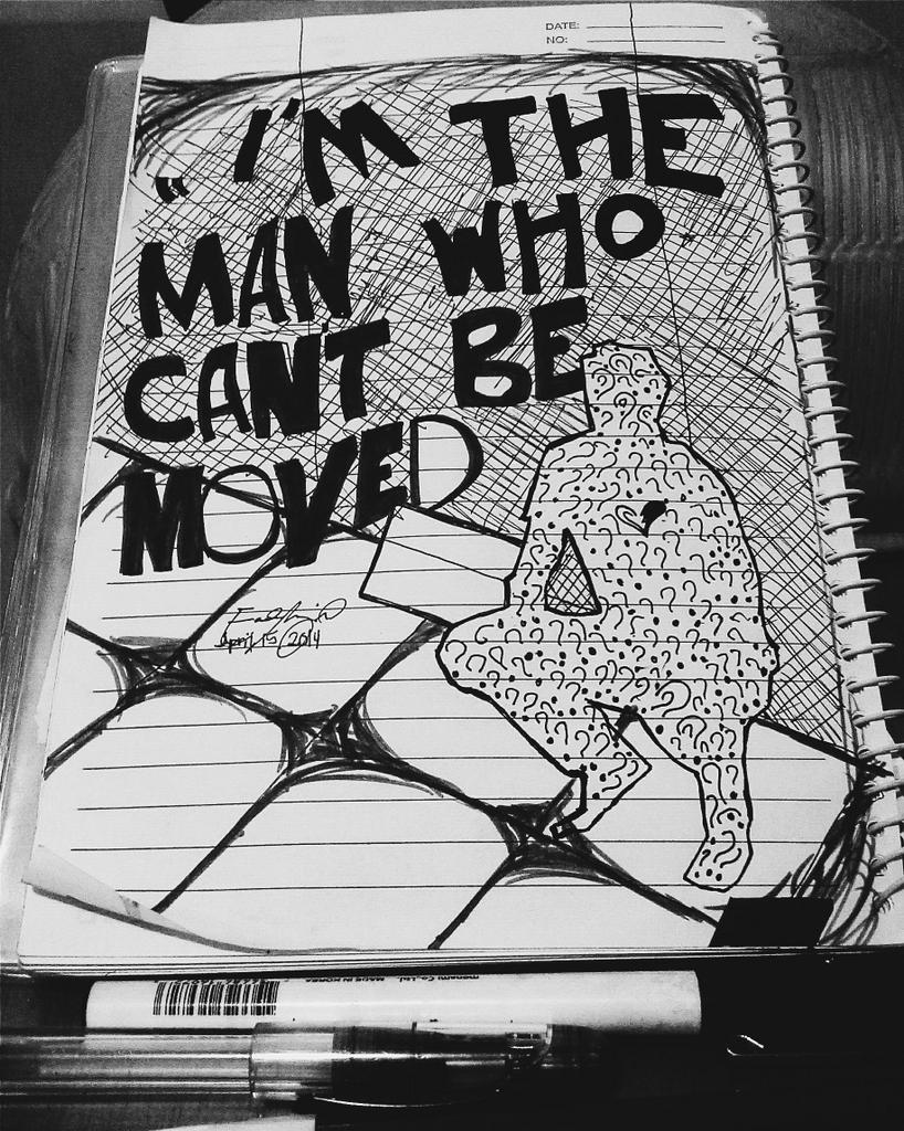 Warden1998's tweet photo. I sticked to drawing because I can't be moved. ๐ here's my artwork @Manilaconcerts for #TheScriptMCS . ๐ http://t.co/o8dkE8vUlw