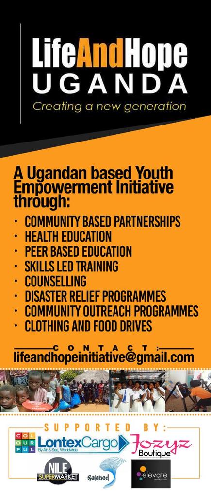 Empowering the youths of #Uganda #lifeandhope <a href="/salabedi/">Salabed</a> <a href="/IamJaffars/">suleiman Jaffar</a> @JozyzBoutique