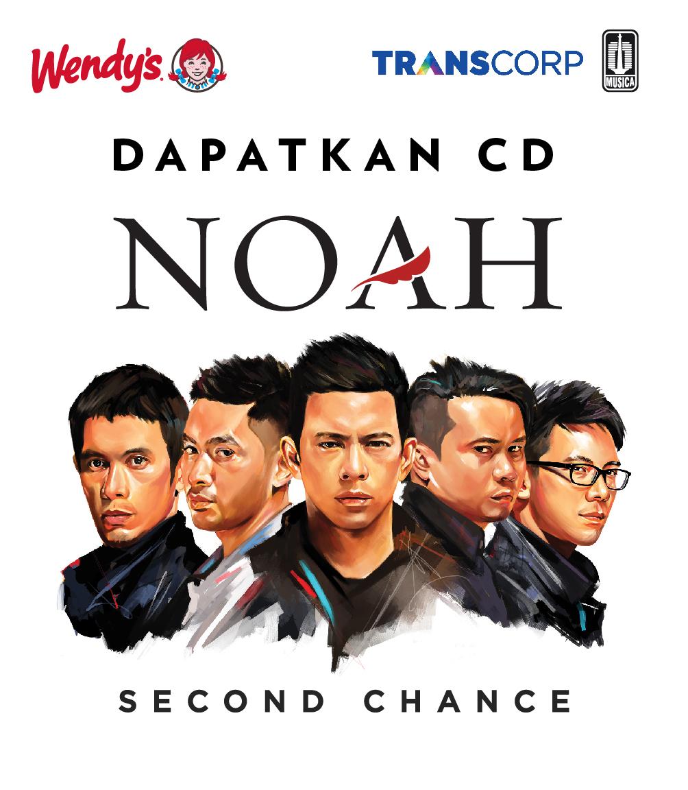 NOAH_ID's tweet photo. CD Second Chance juga tersedia di @Wendys_ID Buruan ke gerai terdekat di kota kamu http://t.co/60Y6gFpUuL