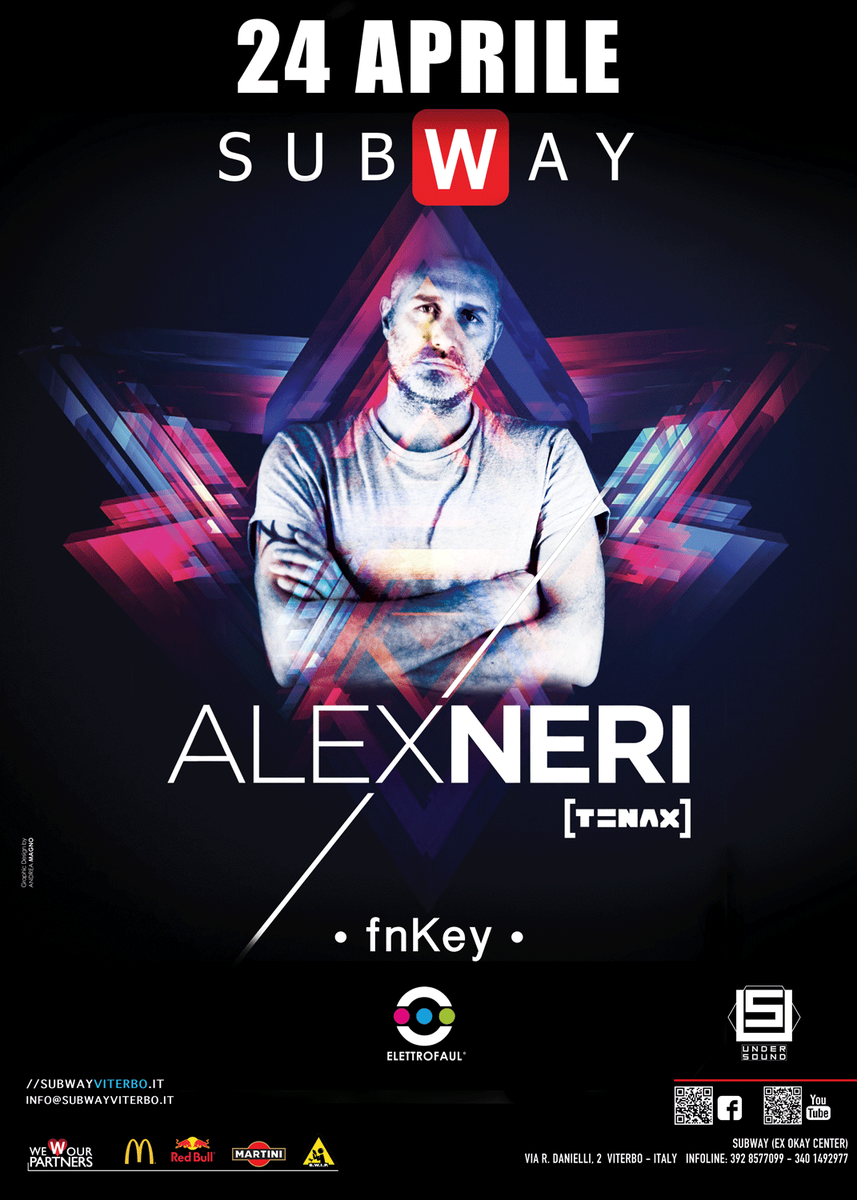 SubwayViterbo's tweet photo. Subway Venerdì 24.04 Special Guest ALEX NERI in collaborazione con Elettrofaul

Cerca la tua prevendita! http://t.co/7rgQJuflOd