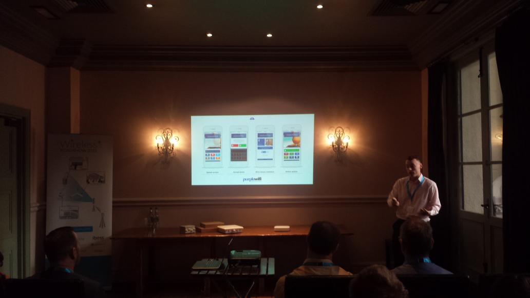 Purdicom's tweet image. Use @PurpleWiFi guest access software for marketing and monetisation. #WirelessPlus2015