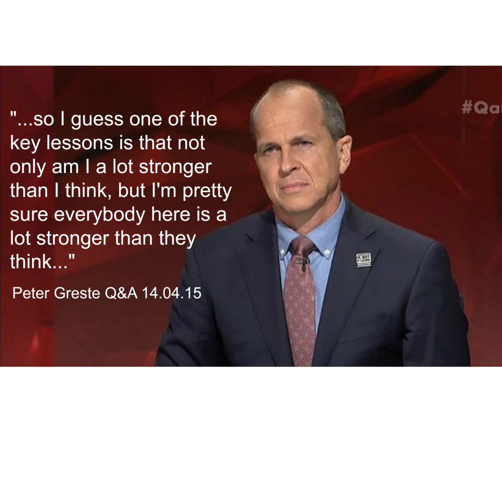 owlstoryproject's tweet photo. Catching up on @QandA. A beautifully eloquent appearance by @PeterGreste #strength #courage #SelfBelief #quotes http://t.co/JLIVCGeqj6