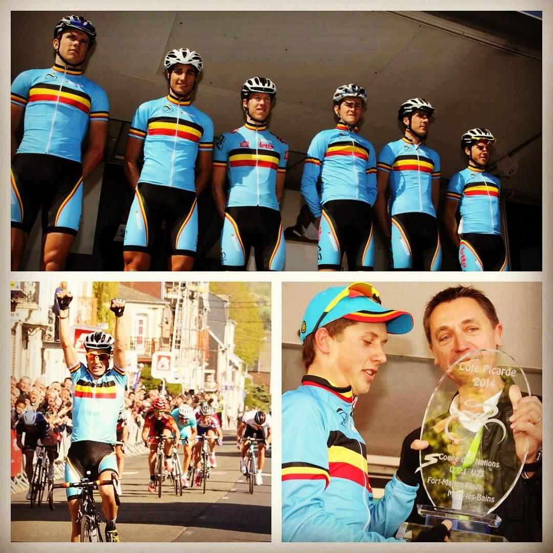 JensWallays's tweet photo. Good luck today for the Belgium boys with La Côte Picarde 😀 good memories! Never forget this! @BELCyclingTeam http://t.co/yuWyAeVJyC