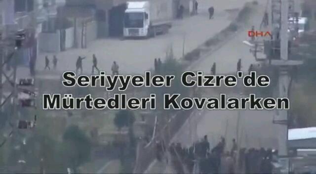 Cizreyi 8 saat ağır silahlar ile Dindar kimliği ile bilen biri evi kuşatan PKK nin seriyeler,den kaçarken görüntüsü.!