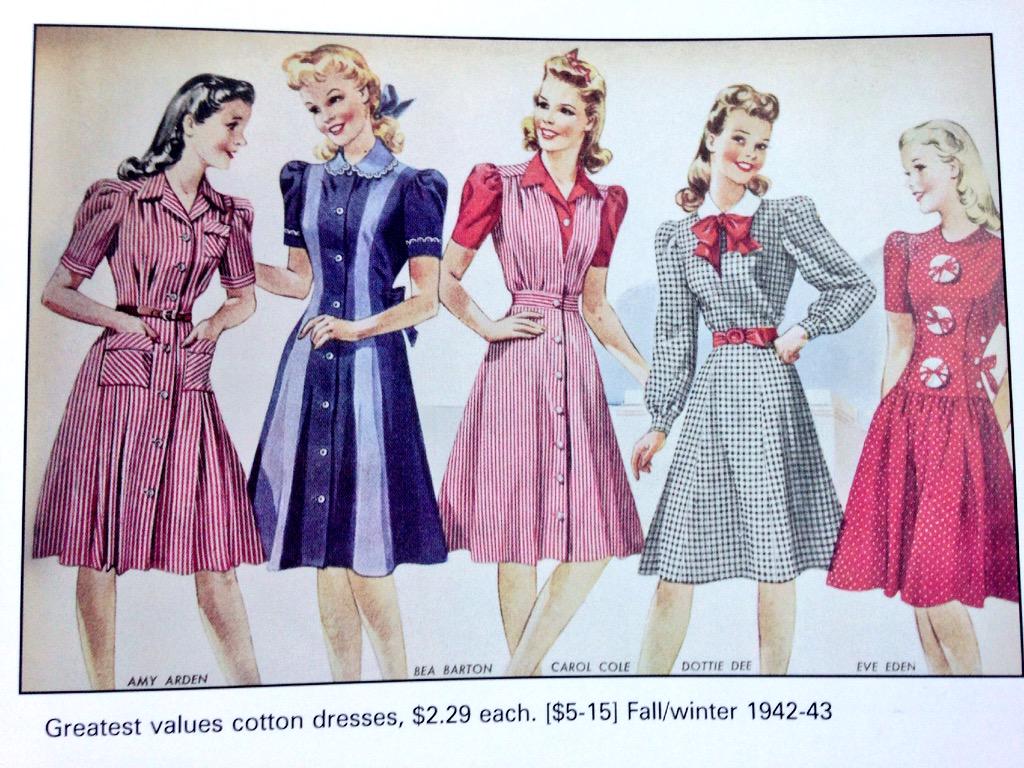 モダンファッションスタイル 最新1940 年代 ファッション
