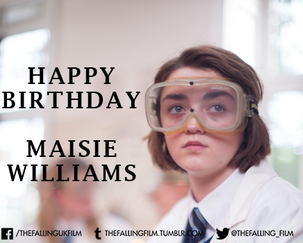 Happy Birthday to Maisie Williams, who plays Lydia in The Falling - 18 today! 