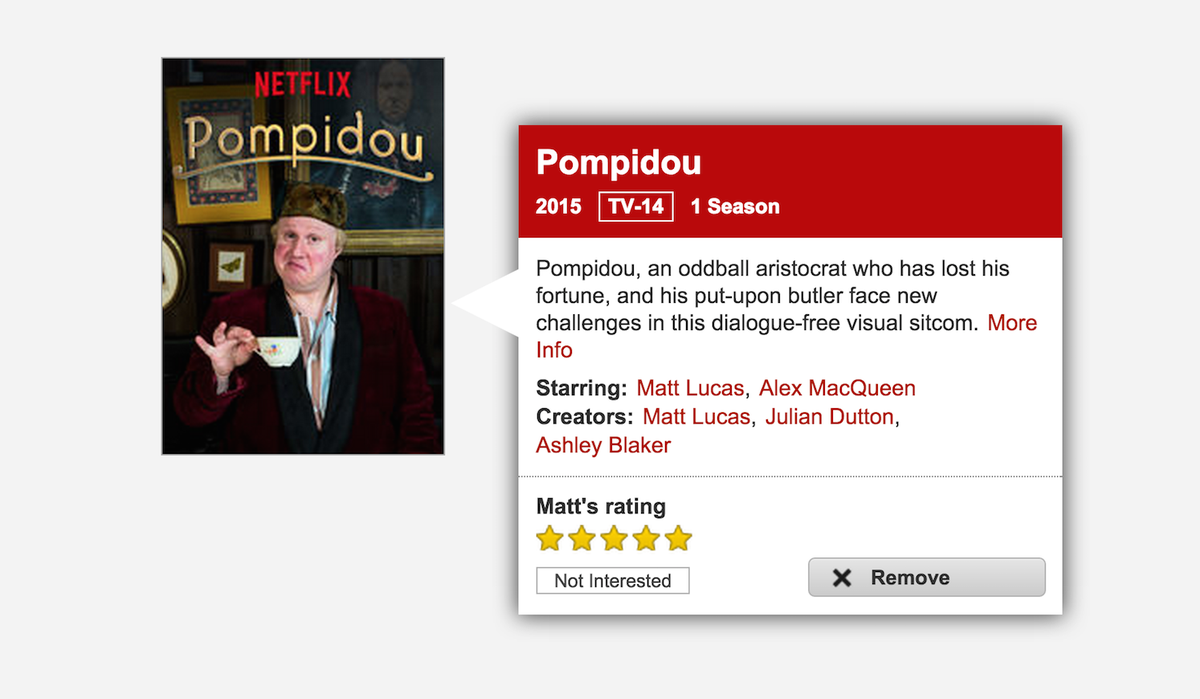 To America and beyond! #Pompidou is now on Netflix!