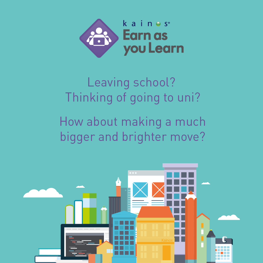 KainosSoftware's tweet image. Limited tickets remain for our Earn as you Learn open evening tomorrow. Register NOW! bit.ly/1a9TXmk #kEAYL