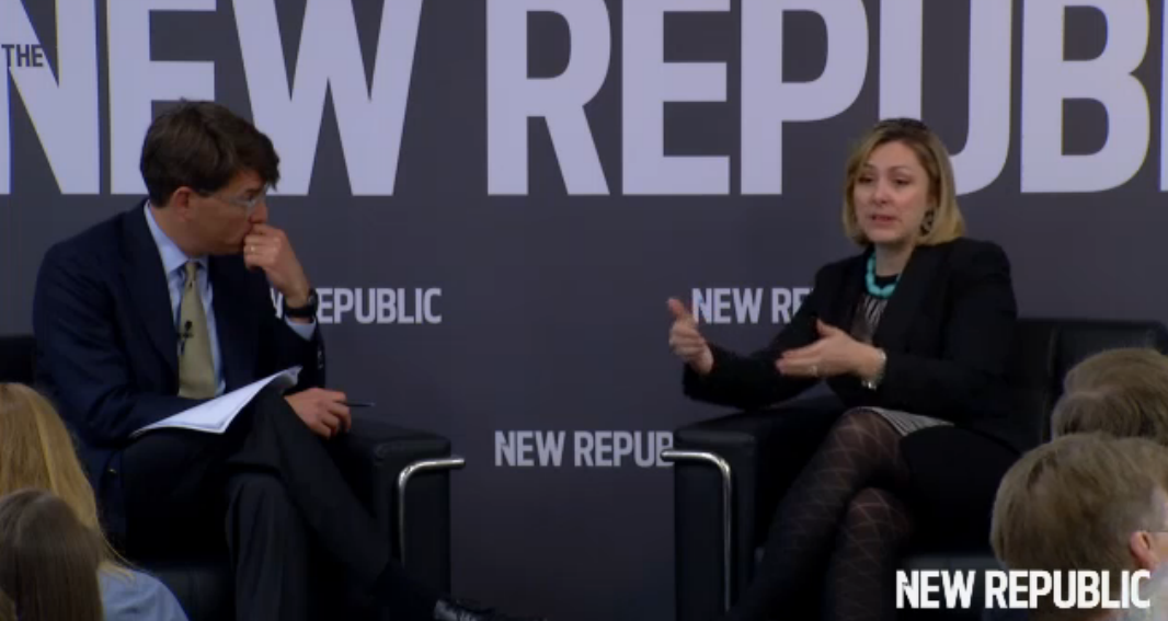 newrepublic's tweet photo. "The administration is not engaged in a war on coal." - White House CEQ managing director @Goldfuss44 #ClimateVA http://t.co/eTxdhKSFJh