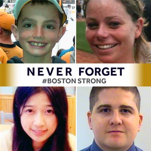 #MartinRichard #KrystleCampbell  #LingziLu  #OfficerSeanCollier #neverforgotten #BostonStrong