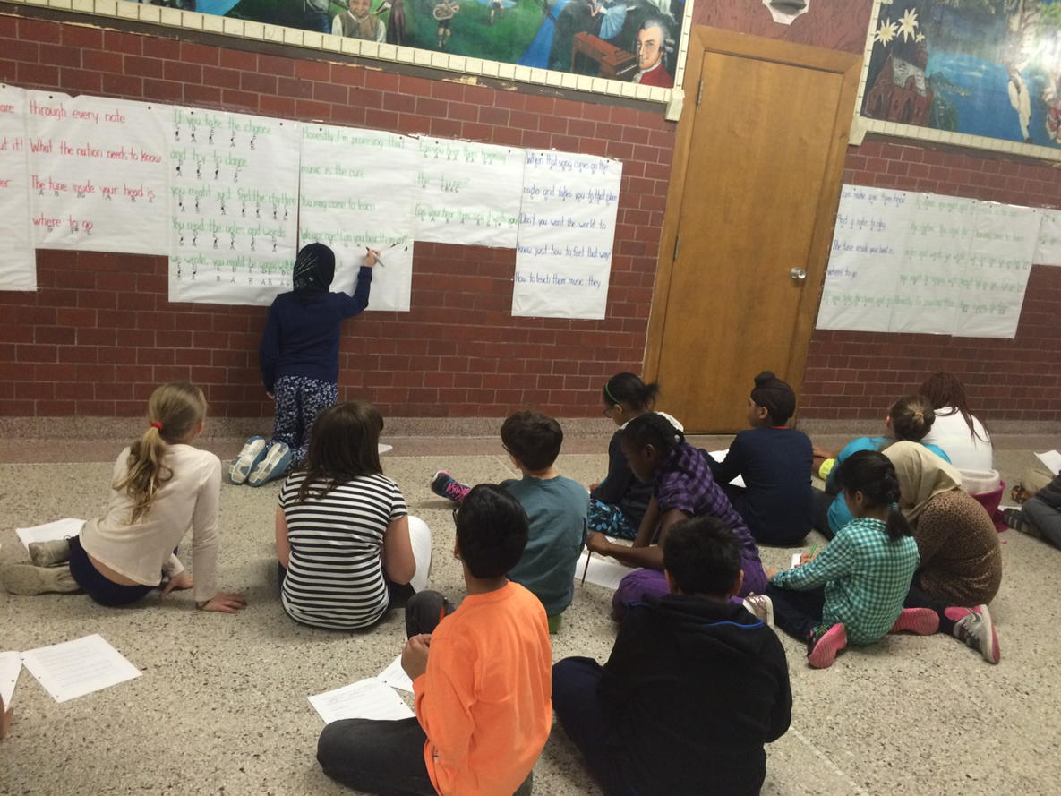 AMPSmusic's tweet image. 4R is adding to our We Are One recorder arrangement! @MusiCounts @MusicFuturesCan #musicmonday #aurallearning