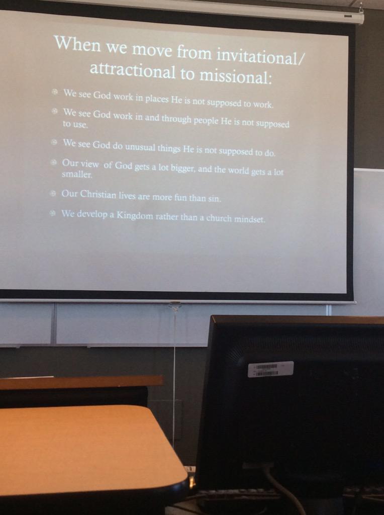 Sean_Kem's tweet image. When we move from invitational/attractional to Missional: #JesusKicks @MacNeilMikeAl #kupulse