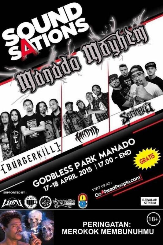 Sound Sations 'Manado Mayhem | Burgerkill, Taring &amp; Seringai | 17-18 April, Godbless Park Manado #TotalBerisik