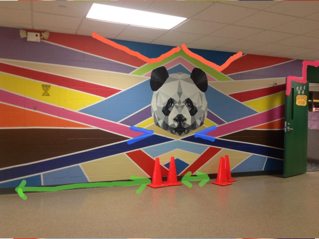 MrsPenz4gr's tweet photo. Reviewing angles by finding them in our new school mural! #pullmanconnects http://t.co/qIXVgHbrME