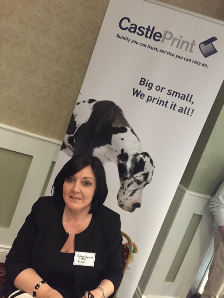 ThegHotel's tweet photo. Fab meeting @Castleprint_Dee from @CastlePrintltd at @irishbizparty conference #CastlePrintRocks #BizPartyInpires http://t.co/IweDZ2Y9Wf