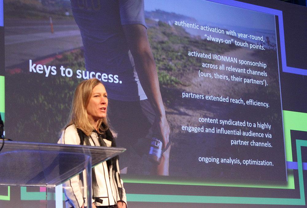 ANAmarketers's tweet photo. @jkadisonPEP shares MilkPEP's keys to success for their Ironman integrated brand activation campaign @BAAlink #baash http://t.co/tKMdRcp4O4