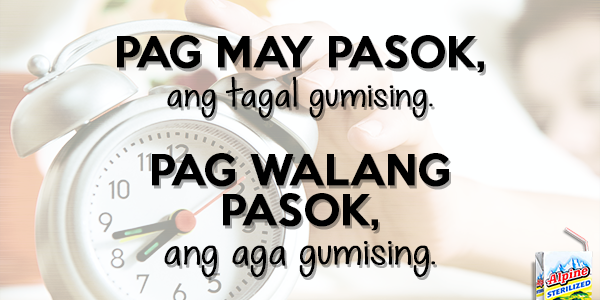 AlpineMilkPH's tweet photo. Ganyan tayo eh! :D
Para kasi sulit ang bakasyon, 'di ba?
#quote #buhayestudyante #summer #vacation #pinoyquote http://t.co/kKpQKLGLmO