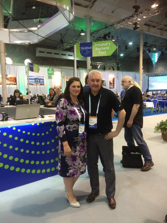 CiaraC32's tweet photo. @matthewscoaches working hard promoting #louth and #carlingford #irelandsancienteast at meithal http://t.co/dLcjFnwZAf