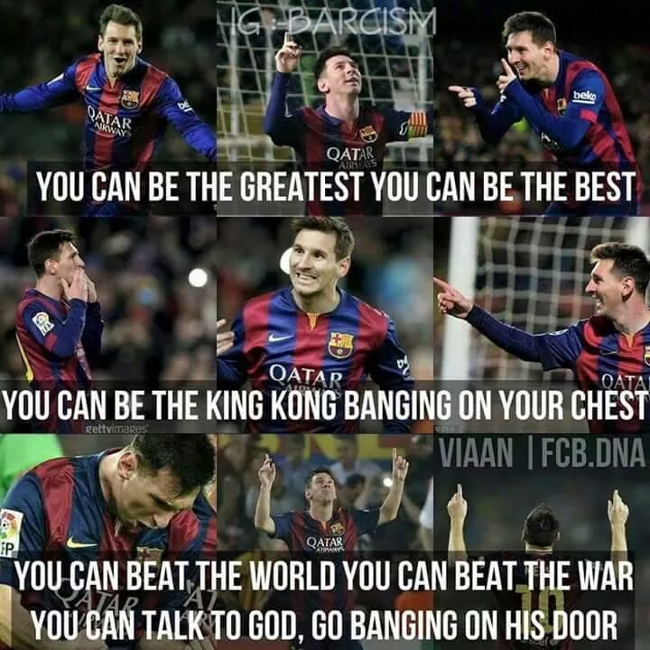 mesqueunclub.gr: Picture:Messi the king