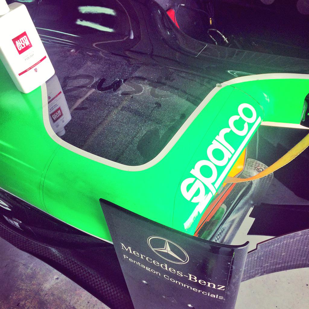 TheodoreRacing1's tweet photo. Just sooo much #Dust in Bahrain #ConstantCleaning http://t.co/UtaXRMXkuE