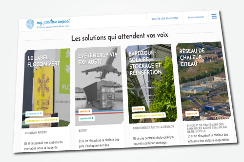 Courantpositif's tweet photo. #MyPositiveImpact : votez pour vos initiatives #climat préférées http://t.co/SCnyFfKFxD @fondationhulot #COP21 http://t.co/LsJoLZL9N9