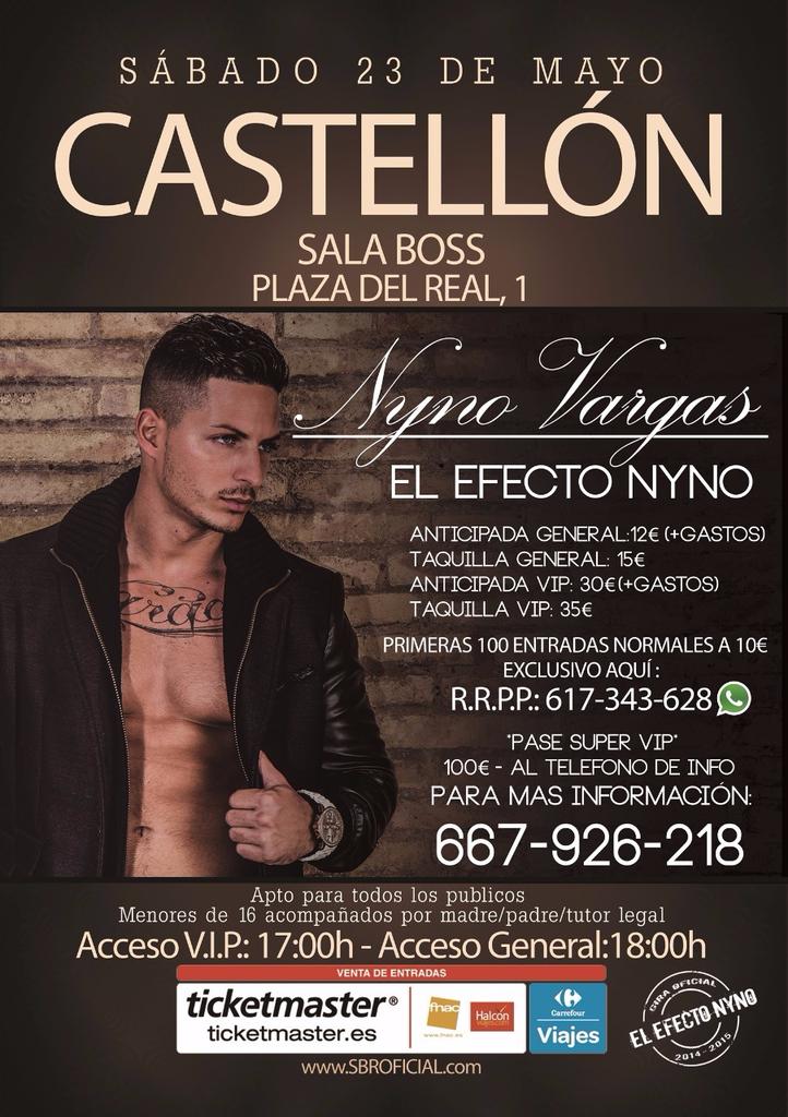 NynoVargas_CFO's tweet photo. @Nyno_sbr junto a @MoroJuan22 y su equipo estarán en CASTELLON el 23 de mayo #SalaBoss aquí toda la info: http://t.co/f4gRIceFsB