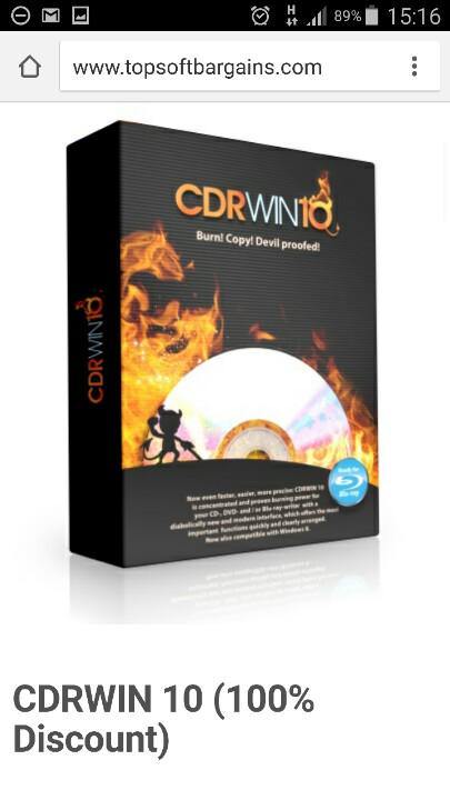 Alrasby's tweet photo. #مجانا #برنامج
#CDRWIN 10 (100% Discount)
لحرق و #نسخ الاسطوانات
http://t.co/XFtYAgYq2x
#ويندوز #كمبيوتر http://t.co/9jENVOGKxI